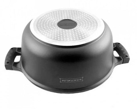 Cratita 5.7 litri interior marmura capac sticla Royalty Line 28 cm RL-BS 28ML GATESTE traditional SANATOS