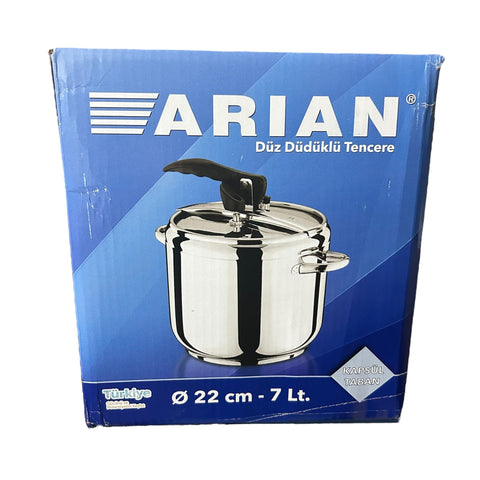 Oala sarmale 7 litri inox Arian sub presiune gatit rapid eficient si SANATOS