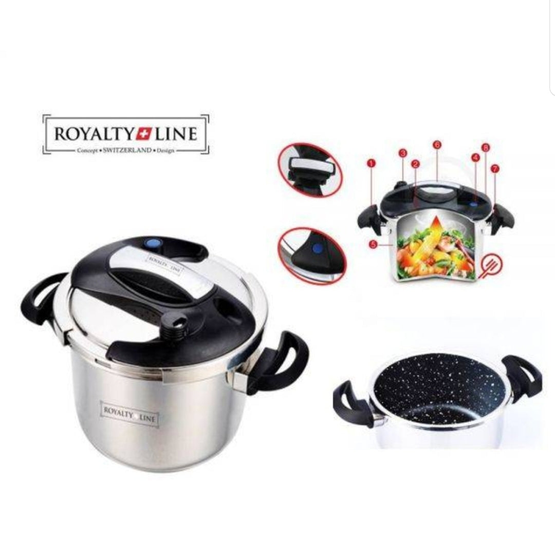 Oala 8 litri sub presiune Royalty Line Premium RL-PS 8 litri gateste sanatos sarmale ciorbe