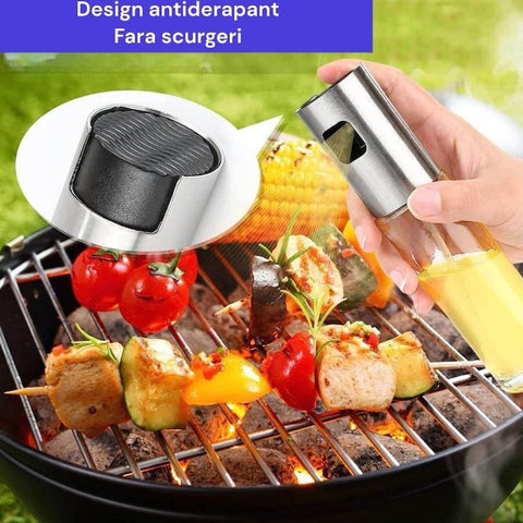 Pulverizator Reîncărcabil pentru Oțet, Ulei și Alte Lichide - 100 ml | Design Elegant și Funcțional