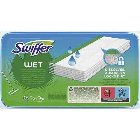 Rezerve umede mop SWIFFER Wet 28.8 cm, 10 bucati