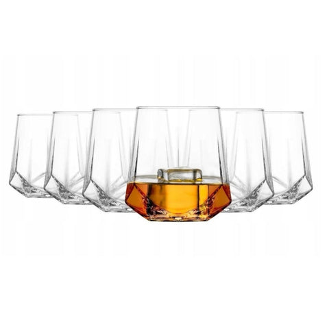 Set 12 pahare din sticlă LAV Valeria 400 ml și 460 ml pt apa, suc, cocktailuri Ideale pt Terasa Evenimente