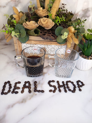Set 6 Cesti Cafea sau Ceai sticla transparenta 260 ml Kaveh Express coffee capucino latte espresso