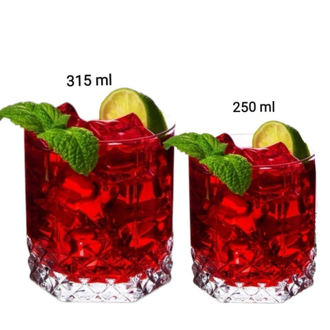 Set 12 Pahare din Sticlă Valse  6x250 ml & 6x315 ml Design Elegant pentru Servire Versatilă