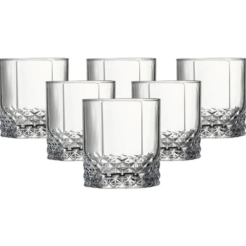 Set 12 Pahare din Sticlă Valse  6x250 ml & 6x315 ml Design Elegant pentru Servire Versatilă