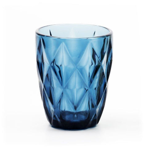Set de 6 pahare din sticla, 300 ml, blue terasa evenimente