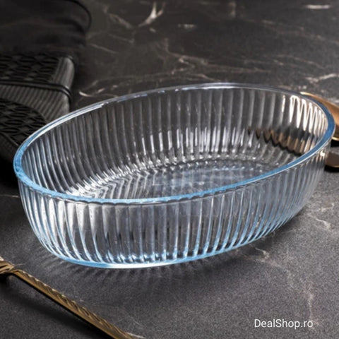 Vas yena termorezistent oval 3,3 litri Borart yena cuptor