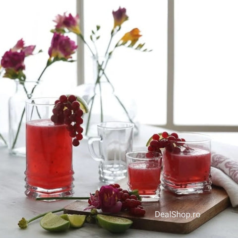 Set 18 pahare sticla Lav Elegan 335 ml, 315 ml 80 ml  CADOUL IDEAL Eleganta și Versatilitate