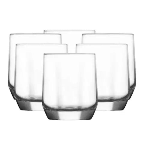 Set 6 pahare sticla pentru lichior/tarie Lav Diamond 80 ml
