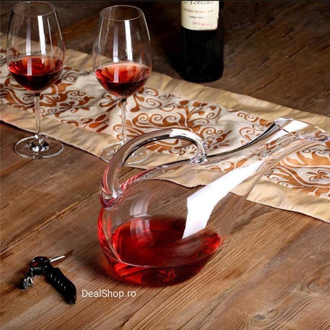 Decantor vin în forma de lebada 1500 ml Sticla Carafa vin TERASA piscina evenimente