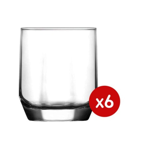 Set 6 pahare sticla pentru lichior/tarie Lav Diamond 80 ml