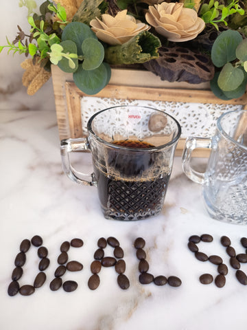 Set 6 Cesti Cafea sau Ceai sticla transparenta 260 ml Kaveh Express coffee capucino latte espresso