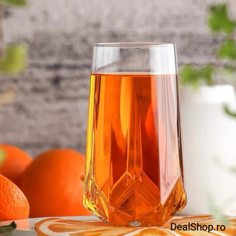Set 12 pahare din sticlă LAV Valeria 400 ml și 460 ml pt apa, suc, cocktailuri Ideale pt Terasa Evenimente