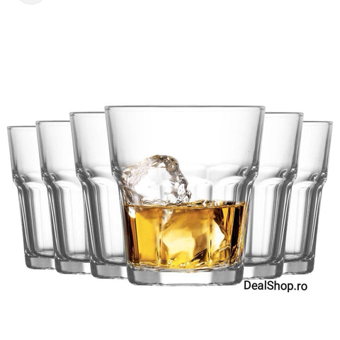 Set 12 pahare din Sticla pentru țuică shot 45 ml Lav Aras