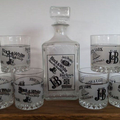 Set whisky Brands 7 piese decantor sticla 6 pahare