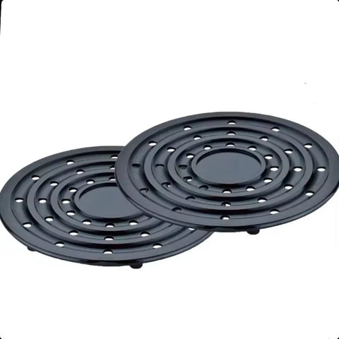 Set Oala inox 10 litri si Cratita inox 9 litri cu Capac Fund Multistrat Royalty Line Premium + 2 Suporti din banchelita pentru Oale Cratite Cadou