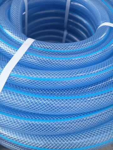 Furtun Grădină Transparent cu Inserție Textilă ETS A  3/4" 19 mm 50 m Rezistent și Flexibil pentru Irigații și Aplicații Casnice