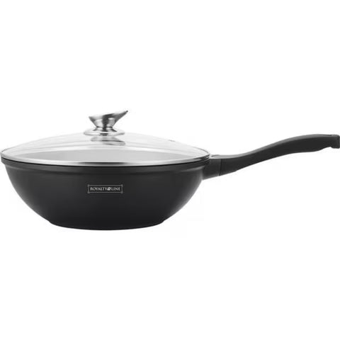 Tigaie Wok cu capac, marmorata 32 cm, 5,9 L, RL-BW28ML Royalty Line