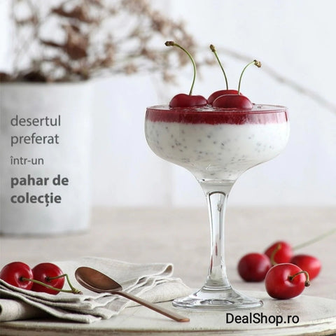 Set 12 pahare cocktail vin spumant desert sticla LAV Misket 235 ml TERASA EVENIMENTE CADOUL PERFECT