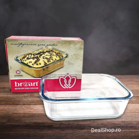 Vas yena termorezistent 1,52 litri Broart 22 x 16,5 x 6,5 cm 46352