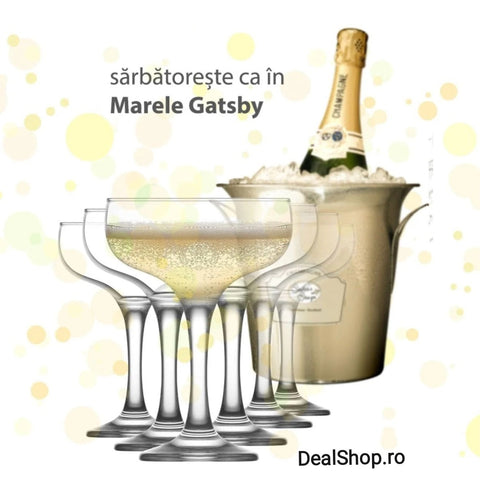 Set 12 pahare cocktail vin spumant desert sticla LAV Misket 235 ml TERASA EVENIMENTE CADOUL PERFECT