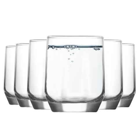 Set 6 pahare sticla pentru lichior/tarie Lav Diamond 80 ml