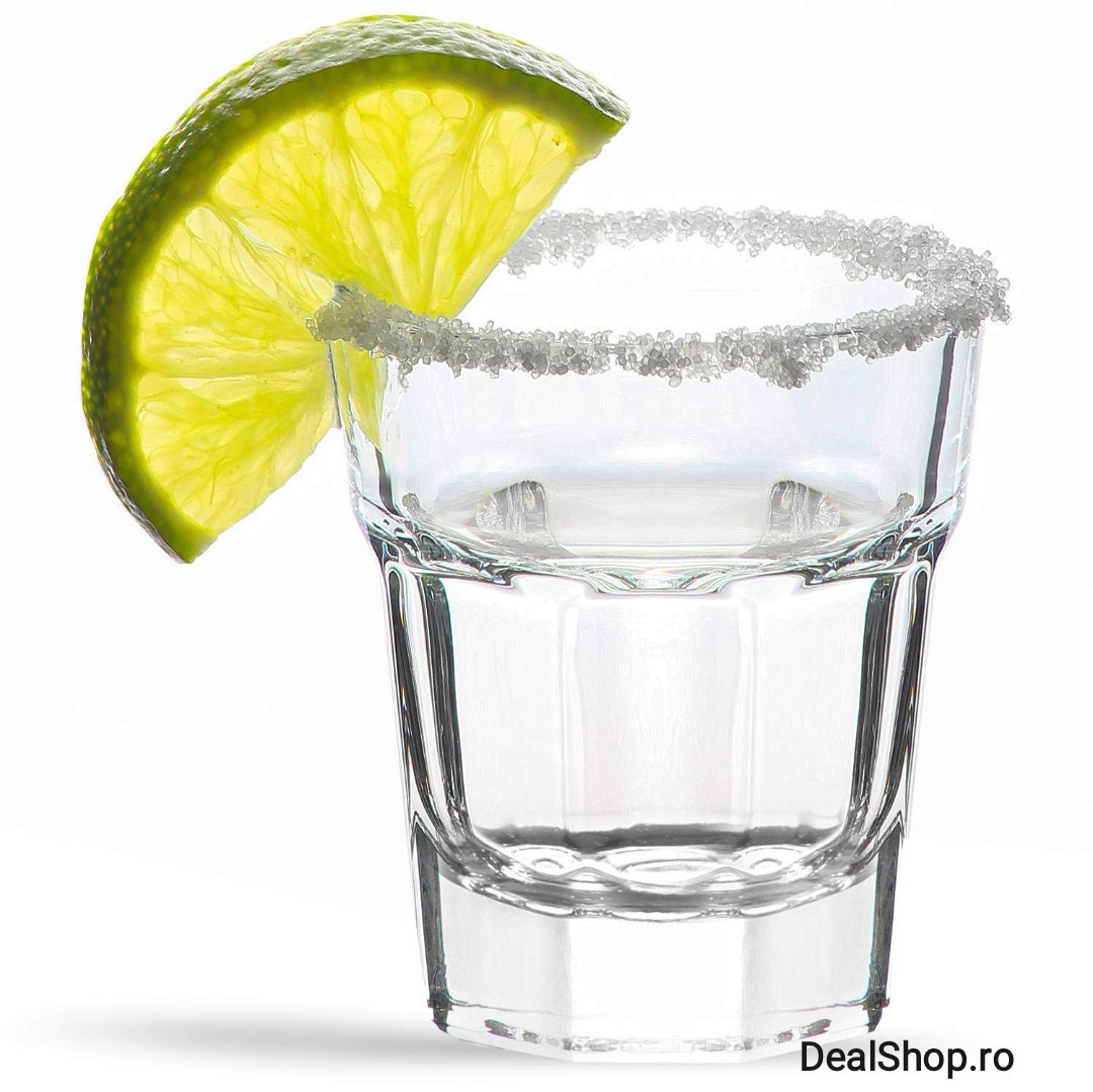 Set 6 pahare din sticla pentru țuica shot 45 ml Lav Aras