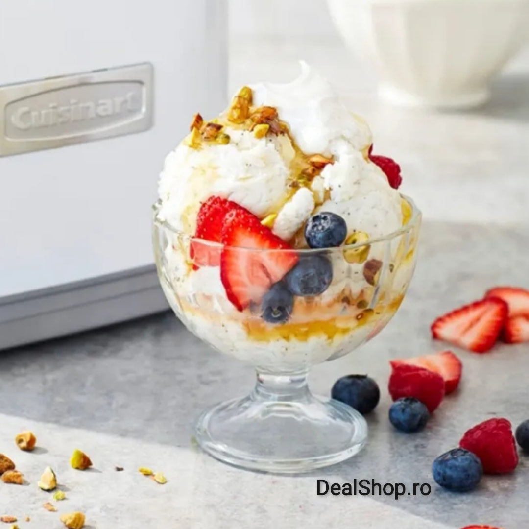 Set 6 cupe înghețata/salata fructe din sticla Flamengo 300 ml Rasfat cu stil la fiecare desert