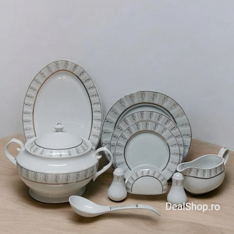 Serviciu 12 persoane de masa din portelan pentru 44 Piese Rawi 107 Cadoul perfect