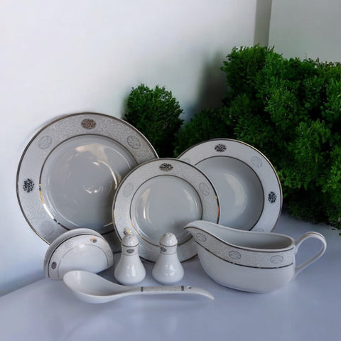 Serviciu de Masa din Portelan pentru 12 Persoane 44 Piese Rawi 70/105 CADOUL PERFECT!