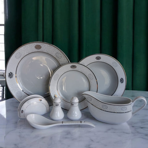 Serviciu de Masa din Portelan pentru 12 Persoane 44 Piese Rawi 70/105 CADOUL PERFECT!