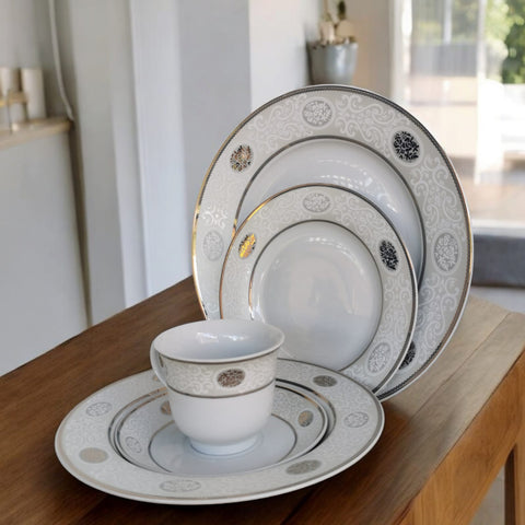 Set portelan 6 persoane 30 Piese Rawi 70 Eleganta si Rafinat cadoul perfect pt evenimente nunta botez onomestica