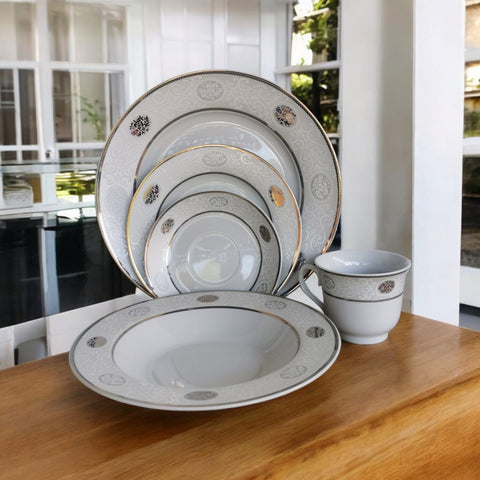Set portelan 6 persoane 30 Piese Rawi 70 Eleganta si Rafinat cadoul perfect pt evenimente nunta botez onomestica