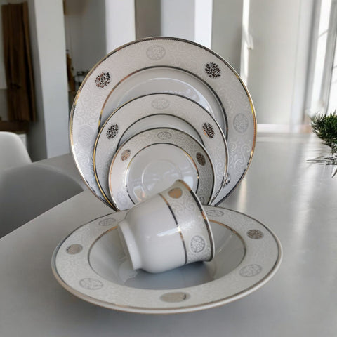 Set portelan 6 persoane 30 Piese Rawi 70 Eleganta si Rafinat cadoul perfect pt evenimente nunta botez onomestica