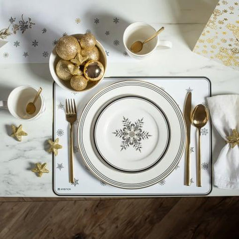 SET 6 CUTITE AURII INOX DELUXE GOLD lux si rafinament