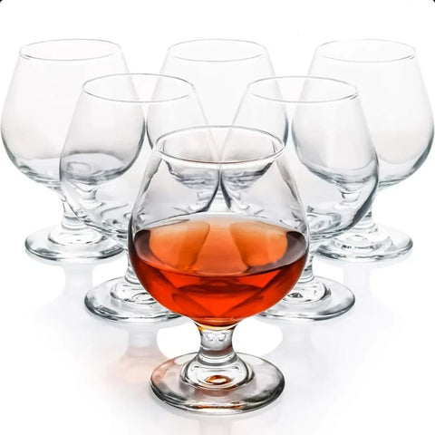 Set 12 Pahare Cognac whiskey 250 ml sticla Kouros CADOUL IDEAL terasa piscina evenimente