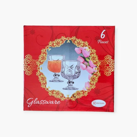 Set 12 pahare cu Picior din sticla rezistenta 150 ml