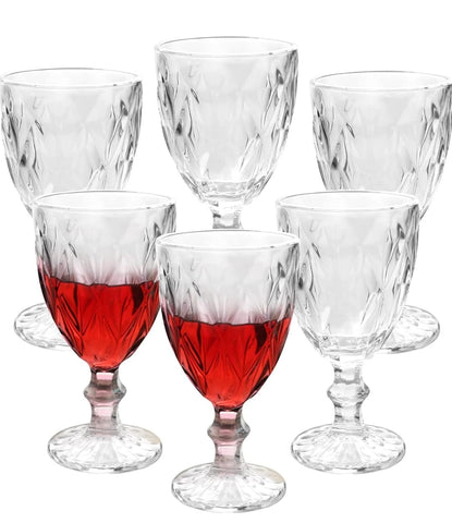 Set 12 pahare cu picior sticla transparenta MARMARA 140 ml si 95 ml Eleganta pentru Orice Ocazie eveniment