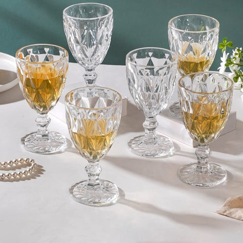 Set 12 pahare cu picior sticla transparenta MARMARA 140 ml si 95 ml Eleganta pentru Orice Ocazie eveniment