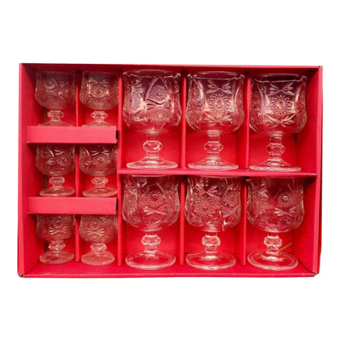 Set 12 Pahare Sticlă Transparentă 150ml & 50ml - Elegante pentru Evenimente