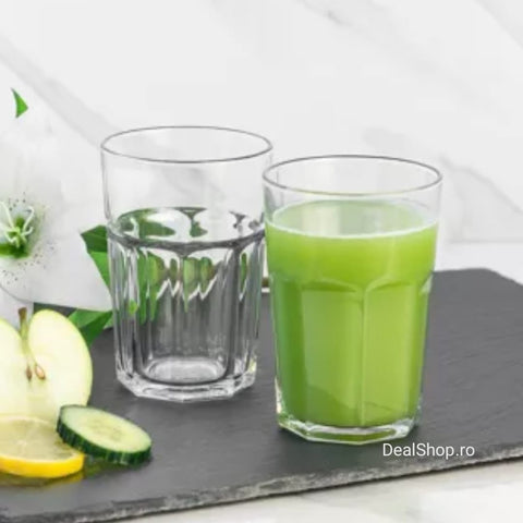 Set 12 Pahare din Sticlă pentru Cocktail, Lav Aras 300 ml  Eleganță și Funcționalitate pentru Terasă sau Evenimente
