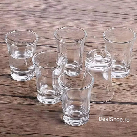 Set 12 pahare din Sticla pentru țuică shot 50 ml Kaveh Ideale pt terasa sau evenimente