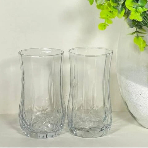 Set 12 Pahare Inalte din Sticla Kaveh River 330 ml Ideale pt terasa evenimente
