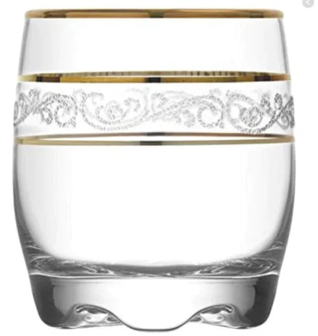 Set 12 pahare Lav Adora Gold 290 ml Eleganta si Rafinament pentru Orice Ocazie terasa EVENIMENTE CADOUL PERFECT