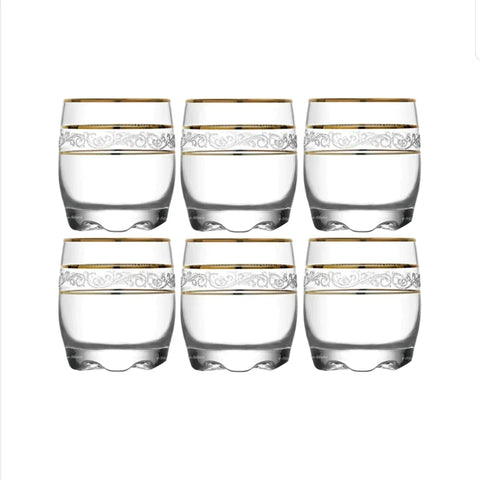 Set 12 pahare Lav Adora Gold 290 ml Eleganta si Rafinament pentru Orice Ocazie terasa EVENIMENTE CADOUL PERFECT