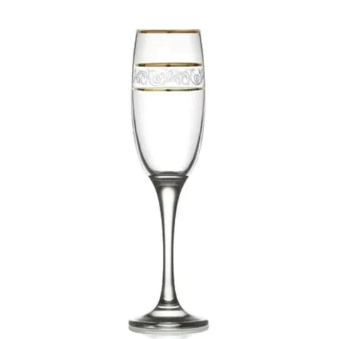 Set 12 pahare sampanie Lav Adora Gold 190 ml Cadoul perfect evenimente