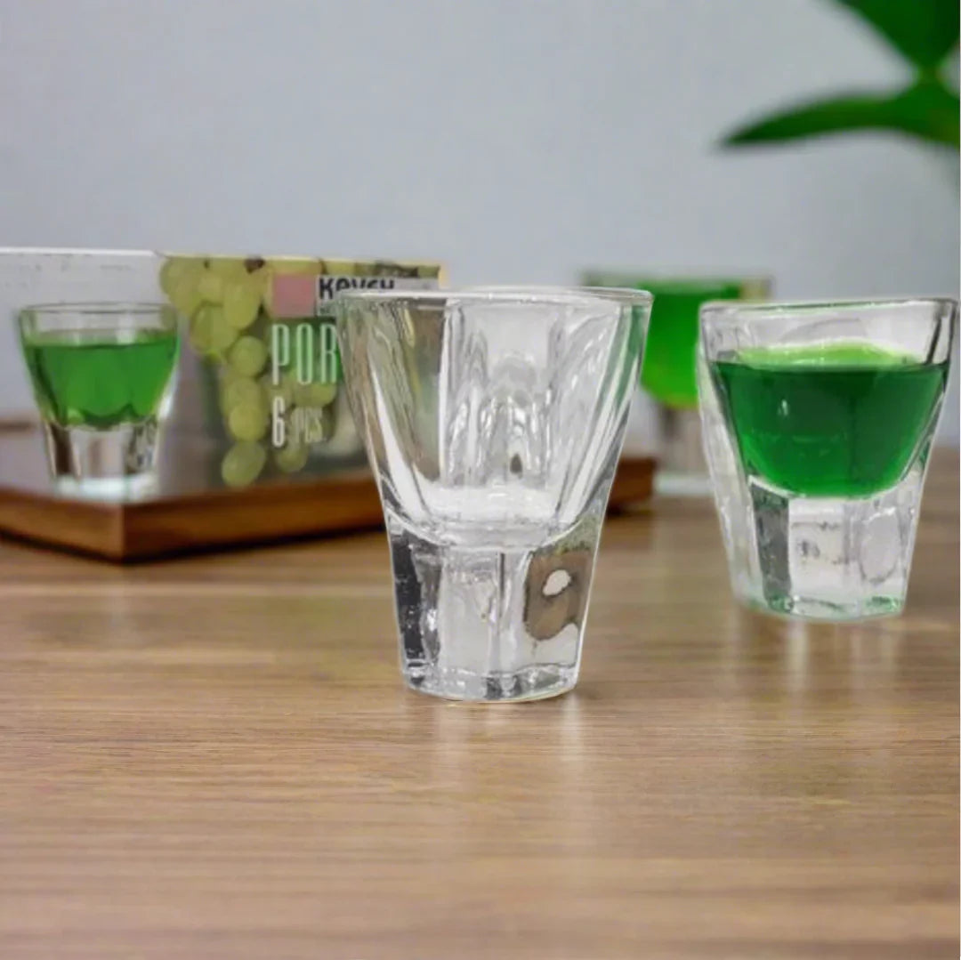 Set 12 pahare shot-uri din sticla Kaveh Porto 60 ml