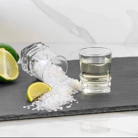 Set 12 pahare sticla pentru tuica  lichior Lav Elegan 80 ml
