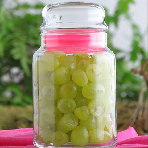 Set 2 recipiente Lav Sera sticla 635 ml  10.2 cm transparent  cu capac