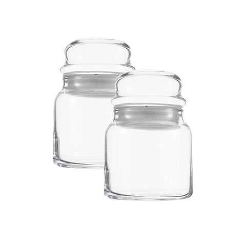 Set 2 recipiente Lav Sera sticla 635 ml  10.2 cm transparent  cu capac